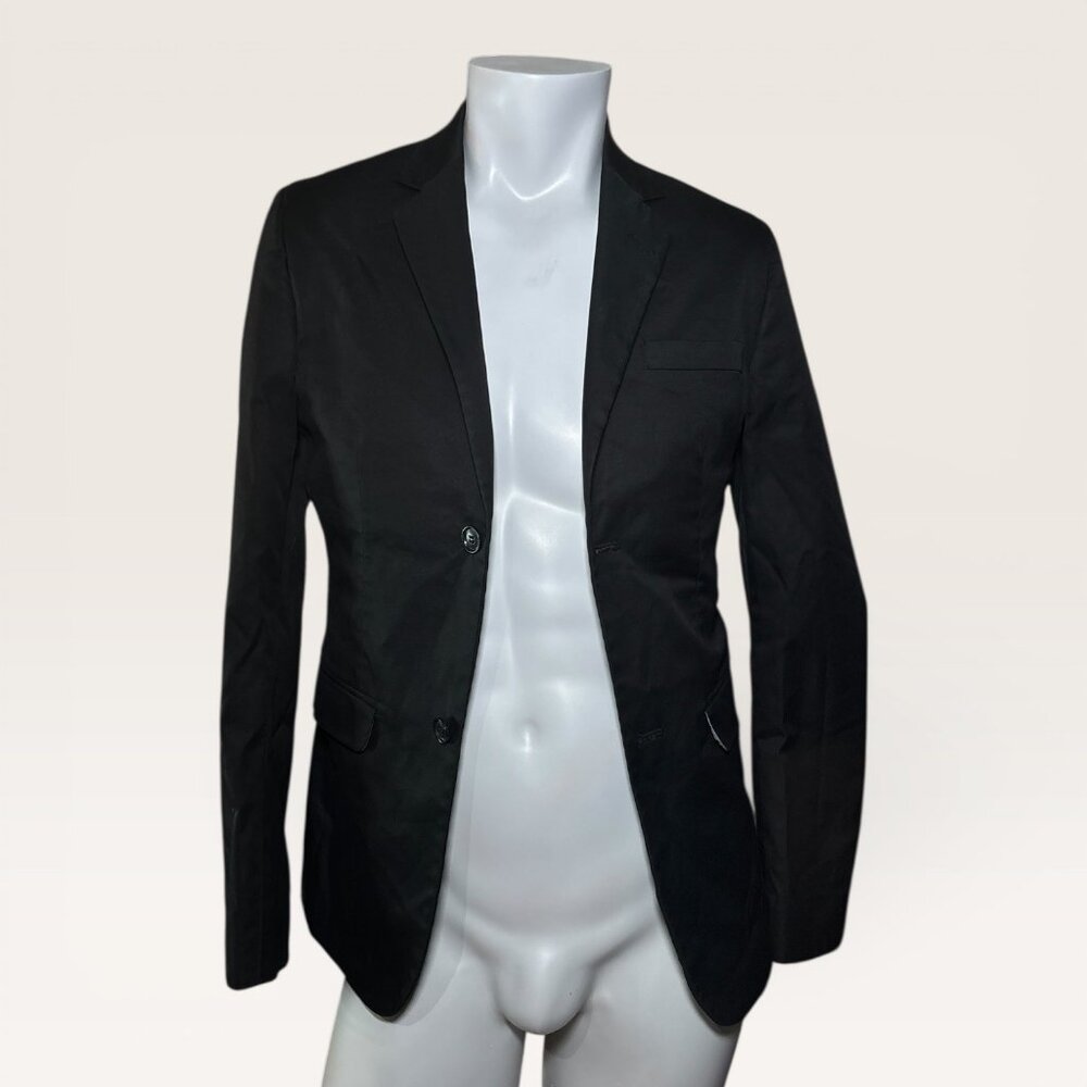 Naked & Famous Skinny Jacket 38 Japanese Fabric Slim Fit Blazer Y2K Mall Goth